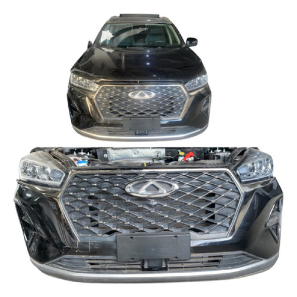 Parachoque Par De Farol Tiggo 7 Pro 2022 A 2025 Cinza-escuro