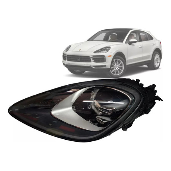 Farol Do Porsche Cayenne Lado Esquerdo 2018 19 20 21 E 22