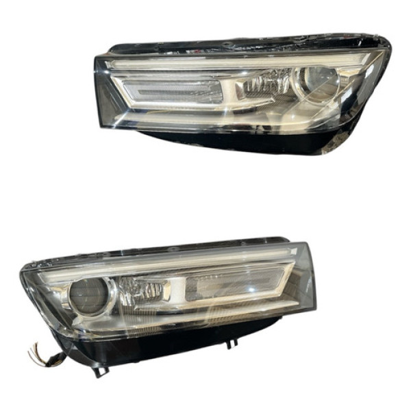 Par De Farol Audi Q5 Completo Com Xenon 2018-2022 Ambos Lados